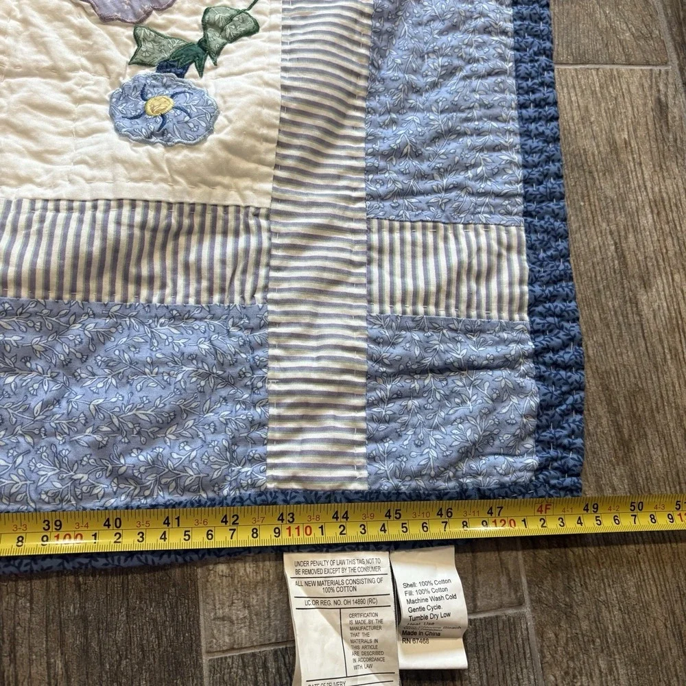Vtg American Pacific Sunbonnet Sue Quilt Limited Edition Throw Floral 49x59